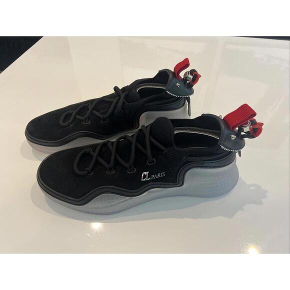 Christian Louboutin $995 ARPOADOR Suede Stretch Mesh Mens Flat Sneakers Shoes 42 main image 15